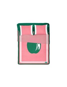 Conjunto de Lençóis Benetton Verde Cor de Rosa Maçã 4 Peças