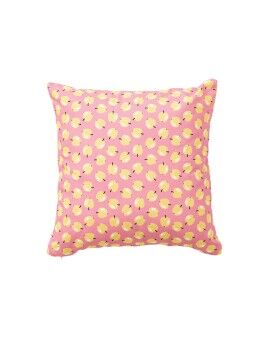 Almofada Benetton Amarelo Cor de Rosa Maçã 40 x 40 cm Quadrado