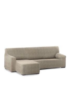 Capa para chaise longue de braço curto esquerdo Eysa ROC Marrom claro 120 x 120 x 360 cm