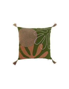 Almofada Home ESPRIT Verde Boho 45 x 5 x 45 cm