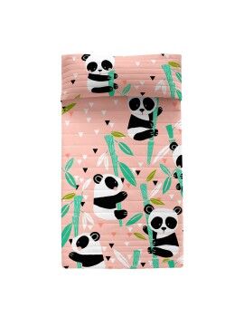 Colcha HappyFriday Moshi Moshi Cor de Rosa 180 x 260 cm Urso Panda