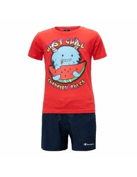 Conjunto Deportivo para Niños Champion Essentials Rojo