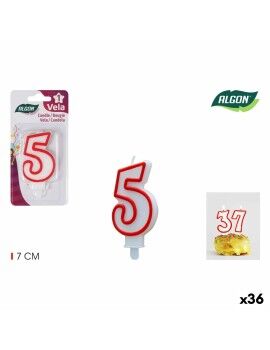 Set de Velas Algon Rojo (36 Unidades)