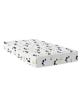 Lençol de baixo ajustável HappyFriday Multicolor 90 x 200 x 32 cm Urso Panda