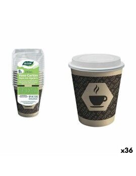 Conjunto de Copos Algon Cartão Café 8 Peças 250 ml (36 Unidades)