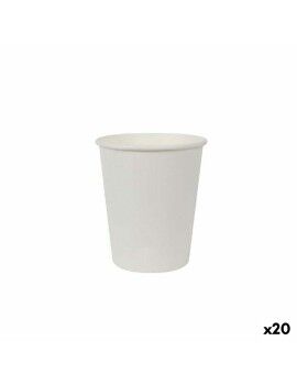 Set de Vasos Algon Cartón Blanco 12 Piezas 250 ml (20 Unidades)