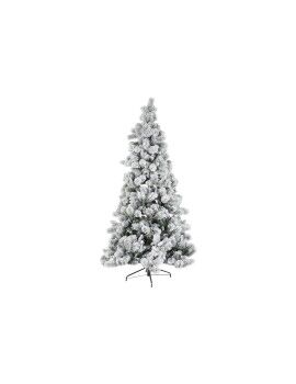 Árvore de Natal DKD Home Decor Branco Verde Polietileno Nevado 140 x 140 x 210 cm