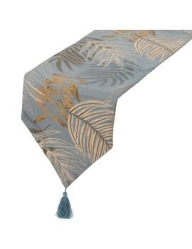 Caminho de Mesa Alexandra House Living Azul Dourado 30 x 180 cm