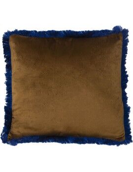 Almofada Alexandra House Living Azul Dourado Têxtil 45 x 45 cm