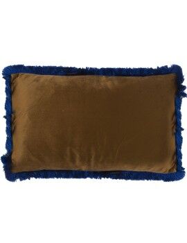 Almofada Alexandra House Living Azul Dourado Têxtil 50 x 30 cm