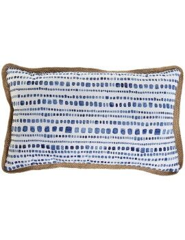 Almofada Home ESPRIT Azul Branco 50 x 30 cm