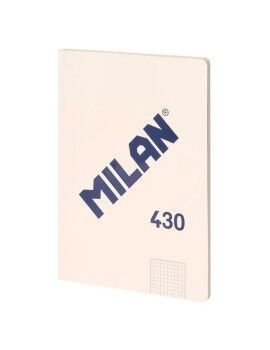 Caderno Milan 1918 Bege A4 Quadriculado