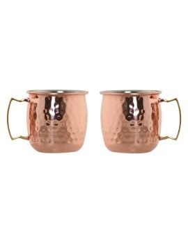 Juego de 2 Tazas Mug Home ESPRIT Dorado 480 ml