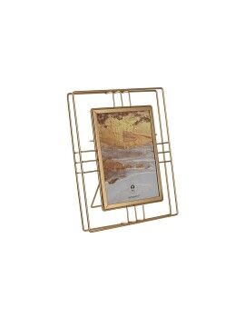 Moldura de Fotos Home ESPRIT Dourado Metal Cristal 18,5 x 2,5 x 23,5 cm (12 Unidades)