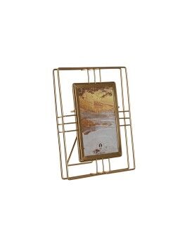 Marco de Fotos Home ESPRIT Dorado Metal Cristal 17,5 x 2,5 x 22,5 cm (12 Unidades)