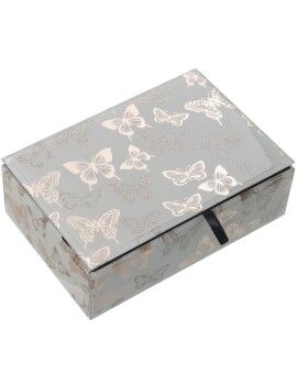 Caja-Joyero Alexandra House Living Blanco Cristal 20 x 7 x 13 cm