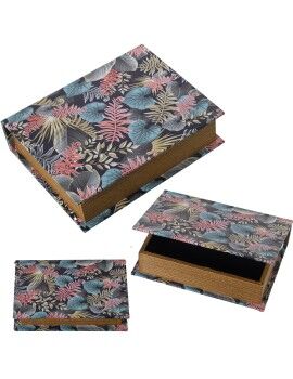 Juego de Cajas Decorativas Alexandra House Living Multicolor Madera 3 Piezas