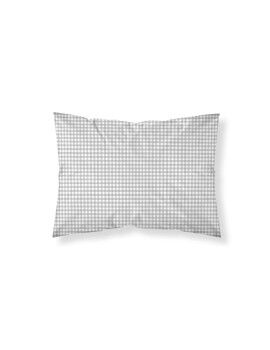 Funda de almohada Kids&Cotton Vichy Gris 175 Hilos 30 x 50 cm