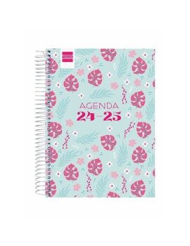 Agenda Finocam COOL Multicolor Cuarto 15,5 x 21,2 cm 2024-2025 Floral