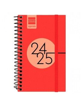 Agenda Finocam SVH Vermelho 7,9 x 12,7 cm 2024-2025