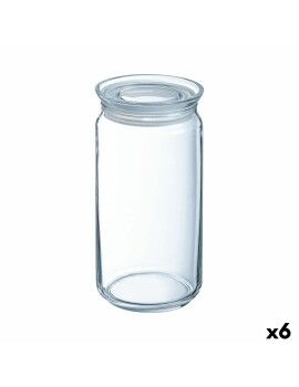 Tarro Luminarc Pav Transparente Silicona Vidrio (1,5 L) (6 Unidades)