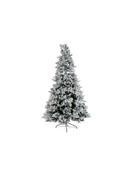 Árbol de Navidad DKD Home Decor Blanco Verde Polietileno Nevado 140 x 140 x 210 cm