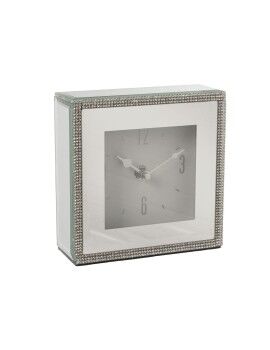 Reloj de Mesa Alexandra House Living Gris Cristal 14 x 14 x 4 cm