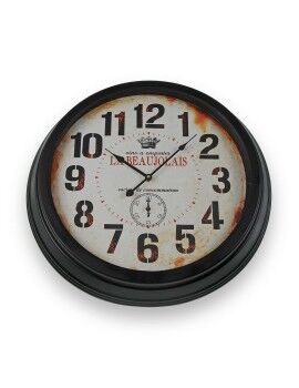 Reloj de Pared Versa Beaujolais Metal 4 x 58 x 58 cm