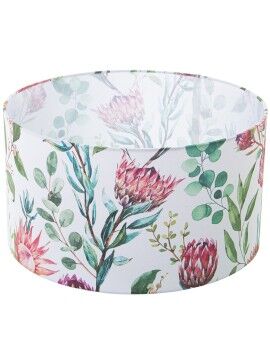 Abajur Alexandra House Living Multicolor Têxtil Floral 45 x 25 x 45 cm