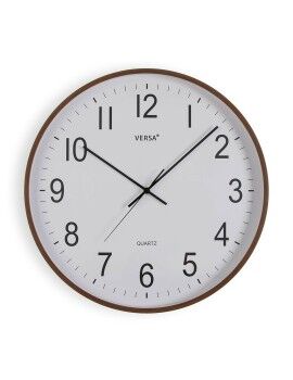 Reloj de Pared Versa Plástico Cuarzo Madera MDF 5,2 x 50 x 50 cm