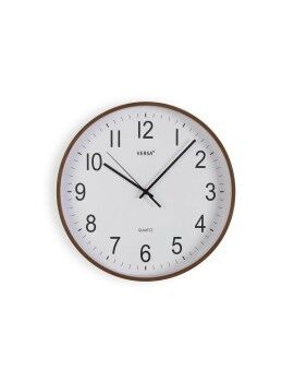 Reloj de Pared Versa Plástico Cuarzo Madera MDF 4 x 30 x 30 cm