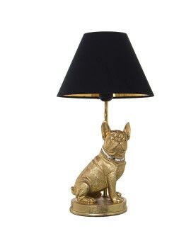 Lâmpada de mesa Alexandra House Living Preto Ouro Dourado Plástico 40 W 26 x 46 x 26 cm Cão