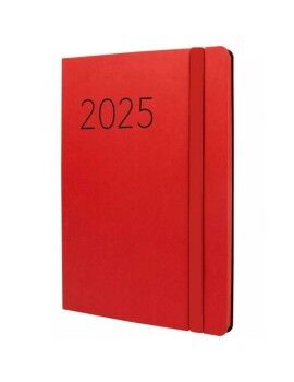 Agenda Finocam FLEXI Vermelho A5 14,8 x 21 cm 2025 Lisa