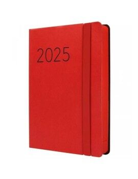 Agenda Finocam FLEXI Rojo 11,8 x 16,8 cm 2025 Lisa