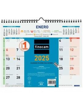 Calendario de pared Finocam Multicolor Papel 2025 30 x 24,7 cm