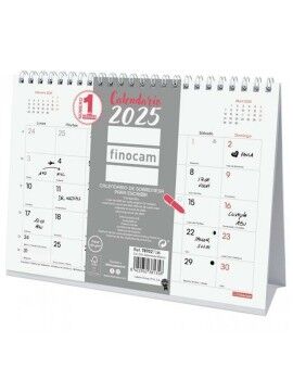 Calendário de Mesa Finocam CHIC Branco Papel 21 x 15 cm 2025