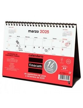 Calendario de pared Finocam Papel 2024-2025 21 x 15 cm 16 Meses