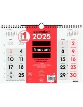 Calendário de parede Finocam Papel 2025 30 x 21 cm