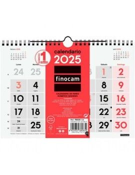 Calendario de pared Finocam Papel 2025 21 x 15 cm