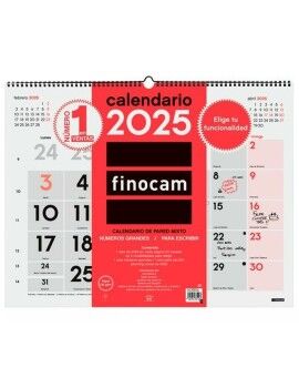 Calendário de parede Finocam Papel 2025 54 x 42 cm