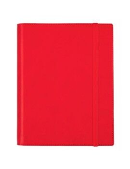 Agenda Finocam DUOBAND E10 Rojo A5 15,5 x 21,2 cm 2025 Bloc de Notas