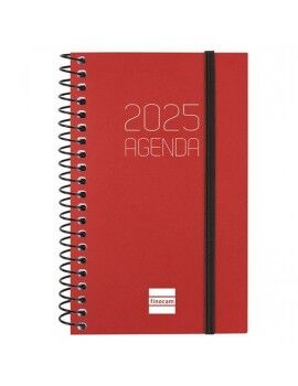 Agenda Finocam OPAQUE Burdeos Mini 7,9 x 12,7 cm 2025