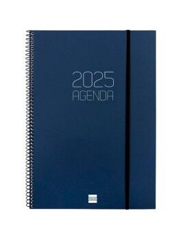 Agenda Finocam OPAQUE Azul A4 21 x 29,7 cm 2025