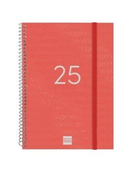 Agenda Finocam YEAR Rojo A5 15,5 x 21,2 cm 2025