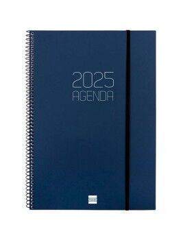 Agenda Finocam OPAQUE Azul A4 21 x 29,7 cm 2025