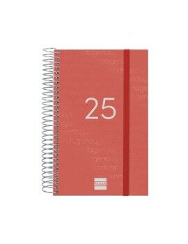 Agenda Finocam YEAR Rojo 11,7 x 18,1 cm 2025