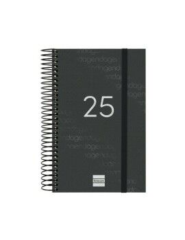 Agenda Finocam YEAR Negro 11,7 x 18,1 cm 2025