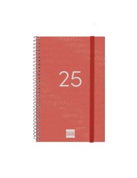 Agenda Finocam YEAR Vermelho 11,7 x 18,1 cm 2025