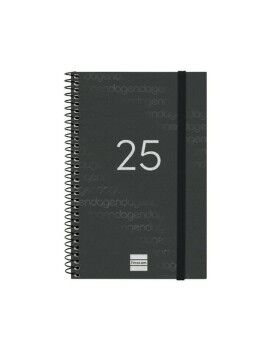 Agenda Finocam YEAR Preto 11,7 x 18,1 cm 2025