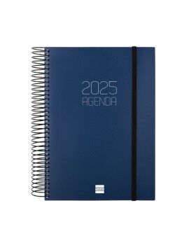 Agenda Finocam OPAQUE Azul A5 15,5 x 21,2 cm 2025